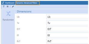 Yellow box highlight on Dynamic Advanced Filters.